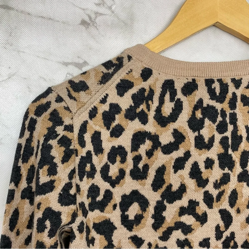J. Crew Marino Wool Leopard Sweater 🌺 Excellent Condition